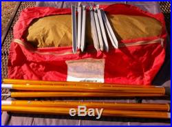 MOSS Outfitter Wing Beautiful Gold Color with 2 Orange Tarp Poles