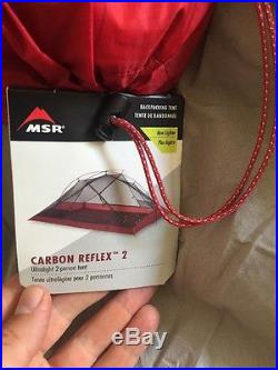 MSR Carbon Reflex 2 Ultralight 3 Season 2 Person Backpacking Tent with Footprint G