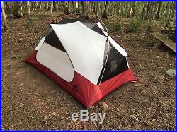 MSR Elixir 2 backpacking tent with footprint (white / red)(2-person)(3 season)