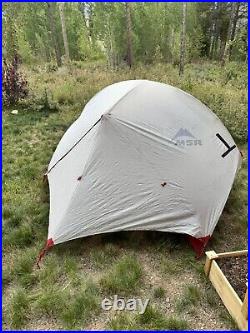 MSR Hubba Hubba NX 2 Person Tent Used With Footprint