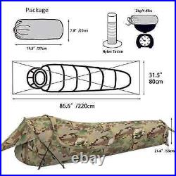 MT Military Hideaway Bivy Cover Stealth Compact Single-pole Hooped Tent