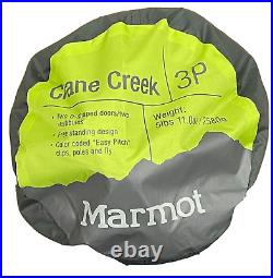Marmot Crane Creek 3-Person Tent Green Camping Tent