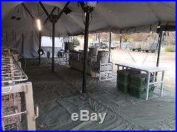 Military Army Field Kitchen Tent Mbu Burners Food Sanitation Center Camp Surplus 04 Bma 