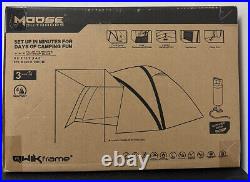 Moose Outdoor Inflatable Tent 4 Person Camping Air Tent With Pump 3min Set Up