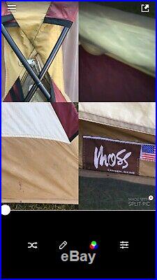 Moss Starlet Tent 2 Person 3 Season Camden USA Vintage Good /Fair TLC