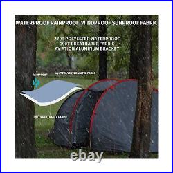 Motorcycle Tent for Camping 2-3 Person Waterproof Instant Tents with Integrat