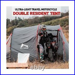 Motorcycle Tent for Camping 2-3 Person Waterproof Instant Tents with Integrat