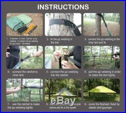 Multi-person Hammock Portable Triangle Hanging Tree Tent Tree House Fly Tent