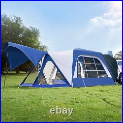 NAIZEA 6-8 People Tent 10x10ft Pop Up SUV Tent Attachment & Screen Room & Awning