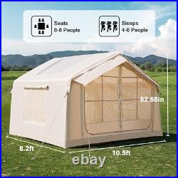 NAIZEA 6 Person Inflatable Tents Blow Up Tent Hand Pump &Awning 126Lx98Wx83H NAIZEA 6 Person Inflatable Tents Blow Up Tent Hand Pump &Awning 126Lx98Wx83H