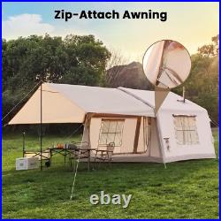 NAIZEA 6 Person Inflatable Tents Blow Up Tent Hand Pump &Awning 126Lx98Wx83H NAIZEA 6 Person Inflatable Tents Blow Up Tent Hand Pump &Awning 126Lx98Wx83H