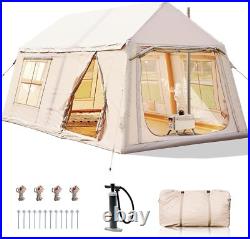 NAIZEA 8-10 Person Inflatable Tents for Camping With Pump Canopy 2 Room 13ftX9ft