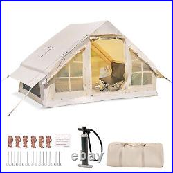 NAIZEA Inflatable Camping Tent for 6 People Inflatable House Tents with Pump