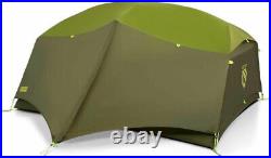 NEMO Aurora 3P Tent (Green Nova) with Ground Sheet & Paw Print