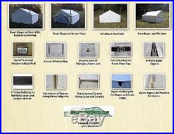 NEW! 10x12x5ft 12.5oz Magnum Outfitter Canvas Wall Tent Camping Elk Hunting