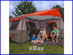 NEW! 12 Person Camping Tent 3 Rooms Hiking Family Fun Cabin Trail Hunting