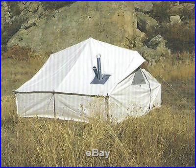 NEW! 12x12x3ft Outfitter Canvas Wall Tent w/Poles