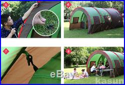 NEW 8-10 Person Layer Waterproof Family Camping Hiking Travel Instant House Tent