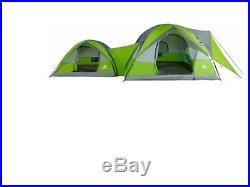 NEW 8 Person 2 Connecting Tent Room Family Hiking Camping Cabin Dome Waterproof