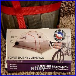 NEW Big Agnes Copper Spur HV UL3 Bikepack Tent Gray/Orange 3 Bonus Trowels