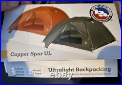 NEW! Big Agnes Copper Spur UL 3 Person Orange Ultralight Backpacking Tent