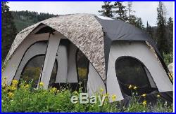 NEW Black Pine 30048 Pine Cabin 8 Person 2 Room Camping Backpacking Tent