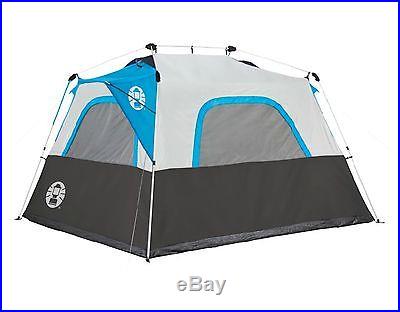 NEW! COLEMAN 6 Person Family Camping Instant Cabin Tent w/ Mini-Fly 10' x 9