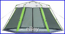 NEW! Coleman 15 x 13 Instant Screened Shelter Camping Tailgating Shade Tent
