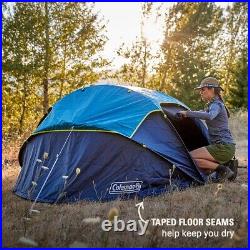 NEW Coleman 4-person Camp Burst PopUp Tent with Dark Room Tech