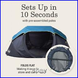 NEW Coleman 4-person Camp Burst PopUp Tent with Dark Room Tech