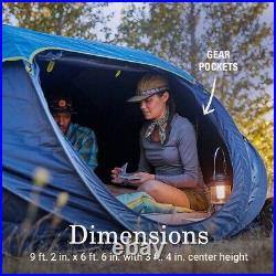 NEW Coleman 4-person Camp Burst PopUp Tent with Dark Room Tech