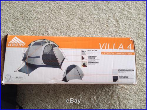 NEW- Kelty Villa 4 Tent FREE footprint included. 4 Person Tent