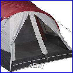 NEW Ozark Trail 10-Person 3-Room Cabin Tent with side entrances Outdoor Camping