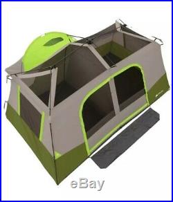 NEW Ozark Trail 11-Person Instant Cabin with Private Room Rainfly Camping Family
