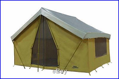 NEW TREK 14' x 10' CANVAS TENT with CUSTOM FLY COVER