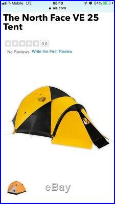 NEW The North Face VE 25 Three Person Tent Summit Series Mountaineering