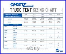 Napier Sportz Truck Tent Blue/Gray Full Size Short Bed Used Acceptable