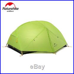 Naturehike 2 Person Dome Tent Ultralight Double Layers Camping Tent for 3 Season
