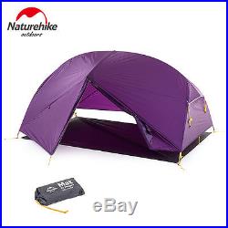 Naturehike 2 Person Dome Tent Ultralight Double Layers Camping Tent for 3 Season