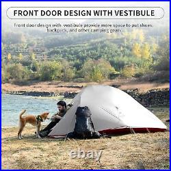 Naturehike Cloud-Up 2 Person Tent Lightweight Backpacking Tent with Footprint, N