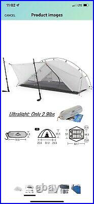 Naturehike Vik 1/2 Person Ultralight Backpacking Tent 3 Season Lightweight NEW