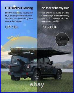 Naturnest 270° Car Awning Rooftop Tent + Awning Room Camp Canopy for SUV Trucks
