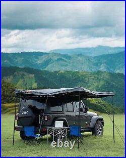 Naturnest 270° Car Awning Rooftop Tent + Awning Room Camp Canopy for SUV Trucks
