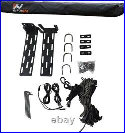 Naturnest 270° Car Awning Rooftop Tent + Awning Room Camp Canopy for SUV Trucks