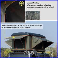 Naturnest 2-3 paxs Roof Top Tent with Ladder & Mattress Hardshell Car Tent Camping