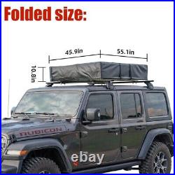 Naturnest Car Rooftop Tent Camping Soft Cover Roof Tent with 2 Large Sunroof