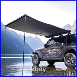 Naturnest Car Side Awning SUV Truck Rooftop Tent Shade Outdoor Camping 6.5x9.8ft