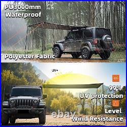 Naturnest Car Side Awning SUV Truck Rooftop Tent Shade Outdoor Camping 6.5x9.8ft