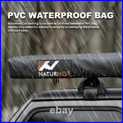 Naturnest Car Side Awning SUV Truck Rooftop Tent Shade Outdoor Camping 6.5x9.8ft