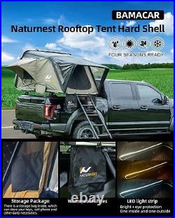 Naturnest Hard Shell Side Flip Car Roof Top Tent withLadder For PickupJeep Camping